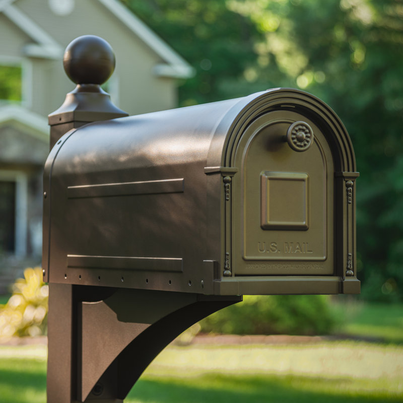 Garrison Steel Post Mounted Mailbox