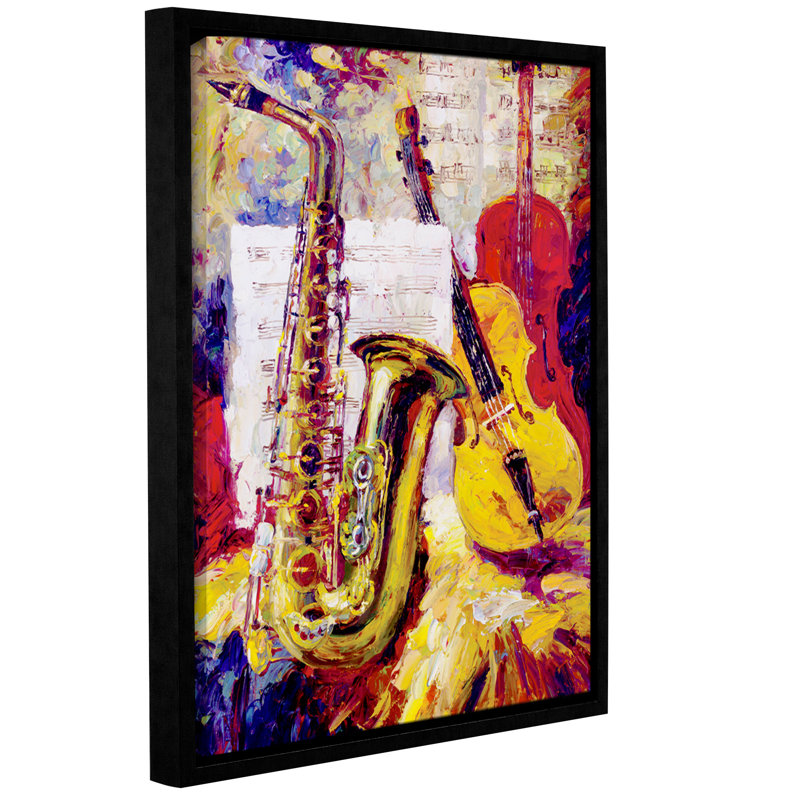 «All That Jazz», reproduction sur toile, H 24 po x l 18 po x P 2 po, Cadre flottant noir