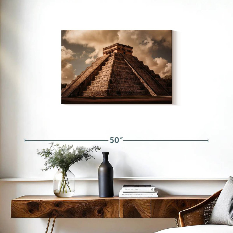 Pyramide Adella de Kukulcan, H 20 po x l 30 po