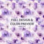 Floral 3 Pcs Bedding Set - Boho Soft Pansy Duvet Cover Set-124208327
