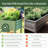 32" Tall 48" Long Metal Outdoor Elevated Planter-119290280