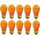 25-Pieces 11W S14 Dimmable Transparent Amber Sign Light Bulb String Light Bulb Replacement