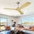 60" Ceiling Fan without Light, with Remote Control-88202016-88202018