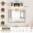 3-Lights Bathroom Vanity Lights with Clear Textured Glass Shades-122257430