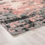 Tapis abstrait à poils longs rose / gris-1637792493