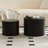 Round Coffee Table Set With Handcrafted Design,Solid-1994425078