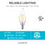 4 W (équivalent à 40 W), DEL, ampoule à intensité variable, culot E12 / candélabre-72250226