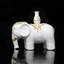 Ornement artistique en porcelaine blanche Elephant