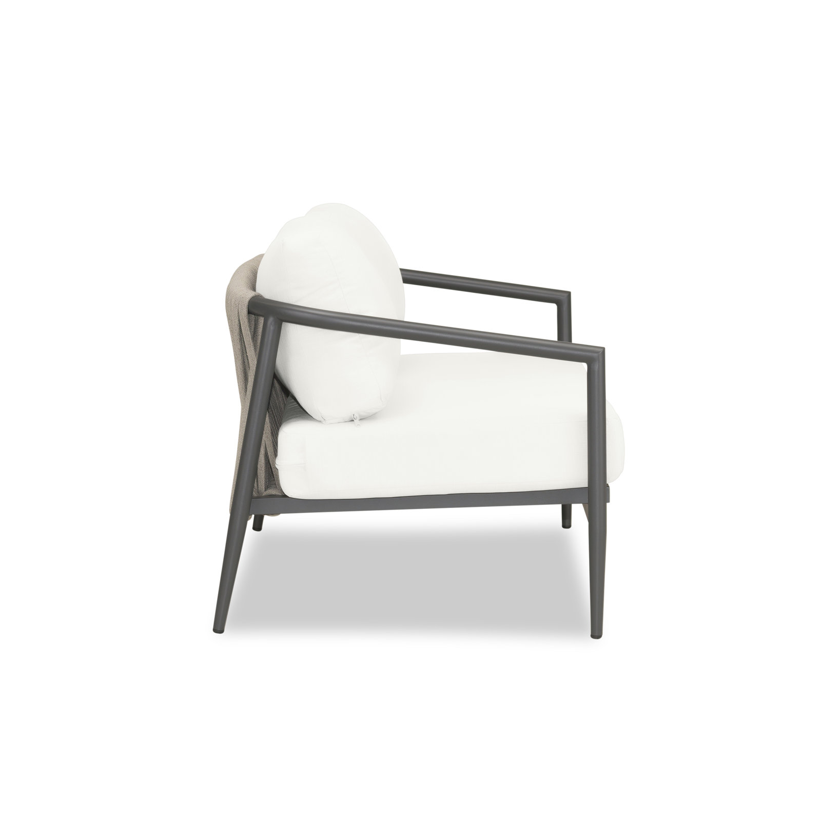 Delaine 57" Sunbrella® Patio Loveseat, Canvas Natural Sunbrella® Canvas, Slate