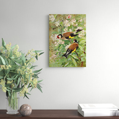 Vintage Goldfinch by Wilhelm Kuhnert - Wrapped Canvas