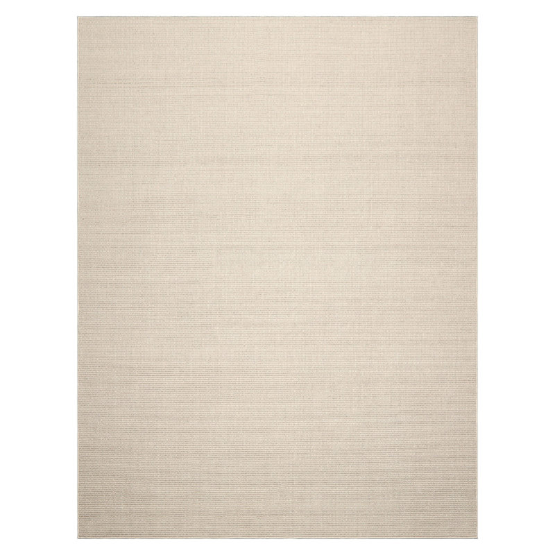 Tapis oriental multicolore en laine touffeté à la main beige, Rectangle 12 pi x 15 pi