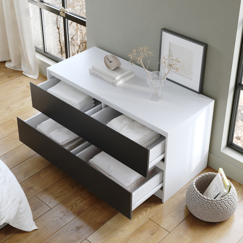 Rectangle Accent Chest, White
