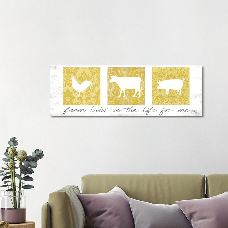Farm Livin' Is The Life For Me by Marla Rae - Wrapped Canvas Panoramic Print, 121.92 cm H x 40.64 cm W x 1.91 cm D