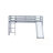 Twin Size Low Loft Bed with Slide, Ladder and Safety Guardrails-799108611
