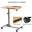 Adjustable Metal Base Computer Desk