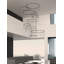 Suspenders 98.5" 300-Light Optic Glass 3000K Dimmable Integrated LED Chandelier