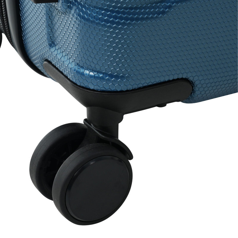 Valise à carreaux 28 pouces en ABS rigide, valise de voyage extensible durable avec roulettes, serrure TSA
