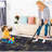 6X9 Area Rugs, Washable Rug, Low-Pile, Non-Slip, Non-Shedding, Foldable, Kid & Pet Friendly - Area Rugs For Living Room, Bedroom, Kitchen (Black/Gold, 6' X 9')-1873048756