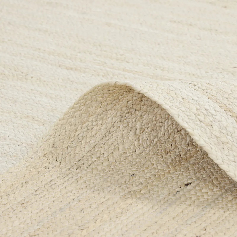 Flatweave Tencel Geometric Area Rug, Rectangle 6' x 9', Beige