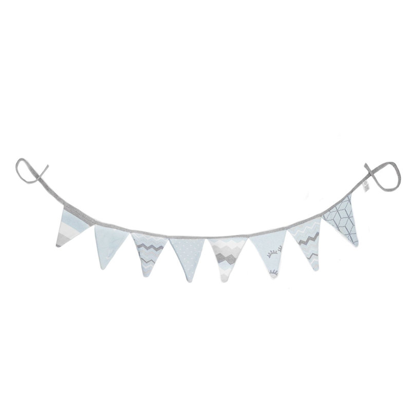 Guirlande fantaisie grise 8 "