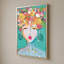 "Floral Lady Turquoise" par Nola James - Impression sur toile