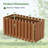 2 Pcs Solid Wood Outdoor Slat Style Flower Planter Box Flowerpot-2043672581