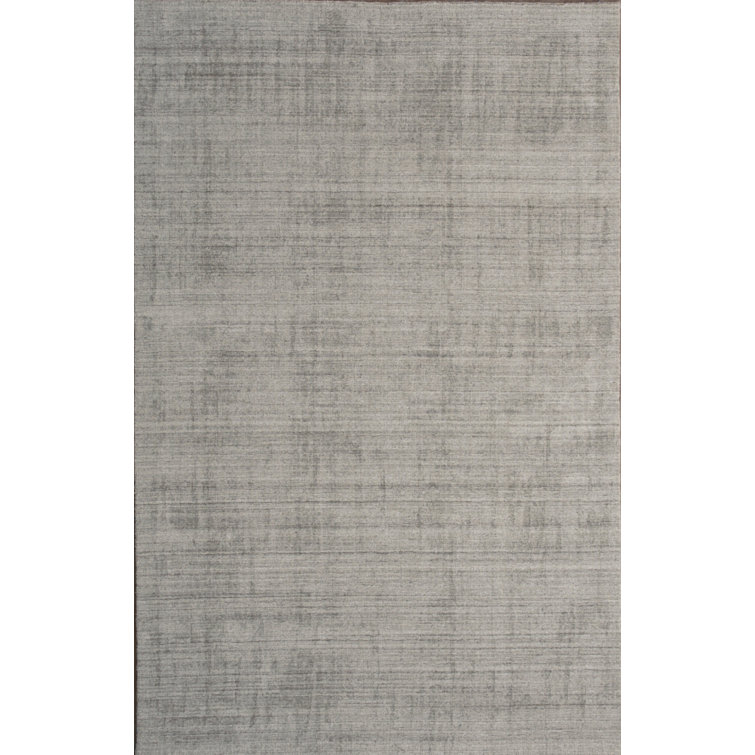 Tapis argenté tissé à la main Hyannis