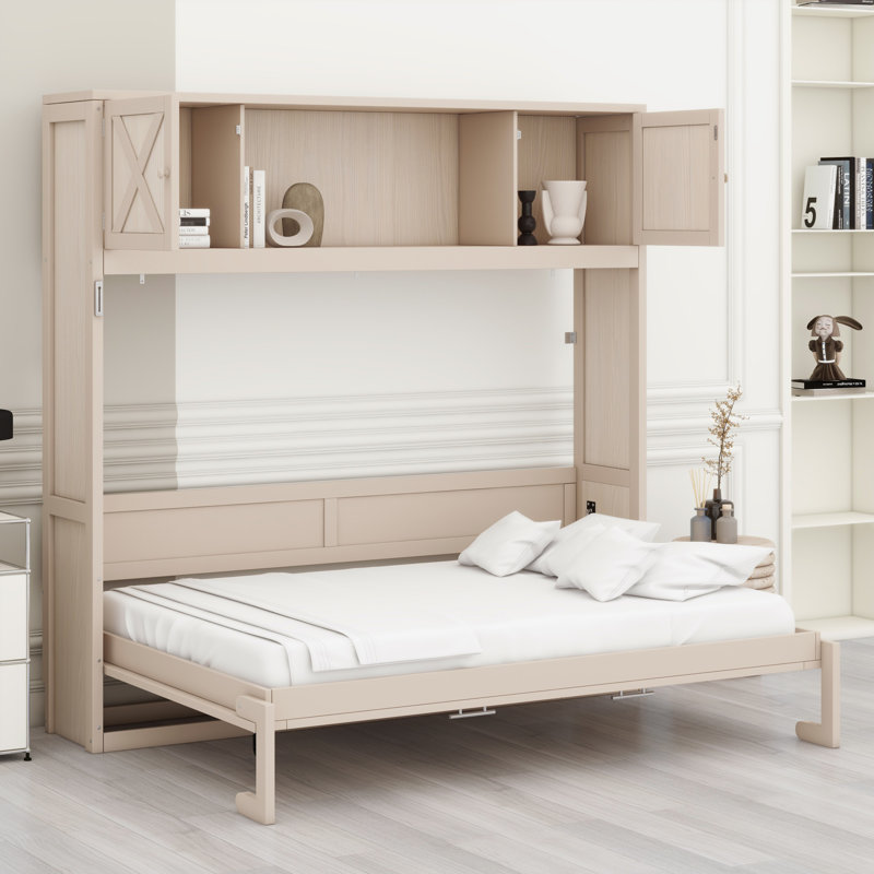 Murphy Bed With Storage Cabinets