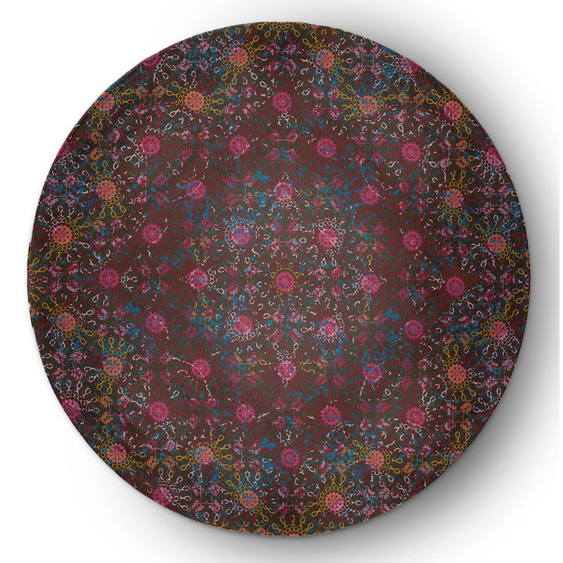 Chenille Indoor / Outdoor Rug, Round 5'