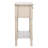 Rustic 23.5'' Rectangular Console Table – Durable Solid Wood with 3 Drawers and Turned Legs Storage-1828825780