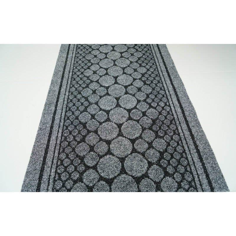 Gonzalo Machine Woven Grey Indoor Rug, Runner 67 x 396.24cm