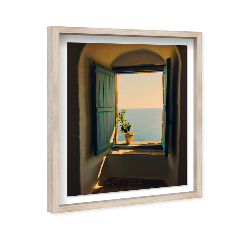 Shuttered Window Shadowbox Buildings & Cityscapes Print by Oliver Gal, Black Frame, 16 x 20, 25.5"H x 31.5"W