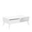 Modern Coffee Table, Diamond White, 43.3 x 16.5 x 25.6 inches | 100% Melamine Coated Particle Board, Thickness: 0.6 inches | Stylish Scandinavian Design, Perfect for Living Room or Office, Durable & Elegant-904541283