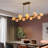 Granier 16 - Light Luxury Rectangle Globe Kitchen Island Alabaster Chandelier(Bulbs Included)