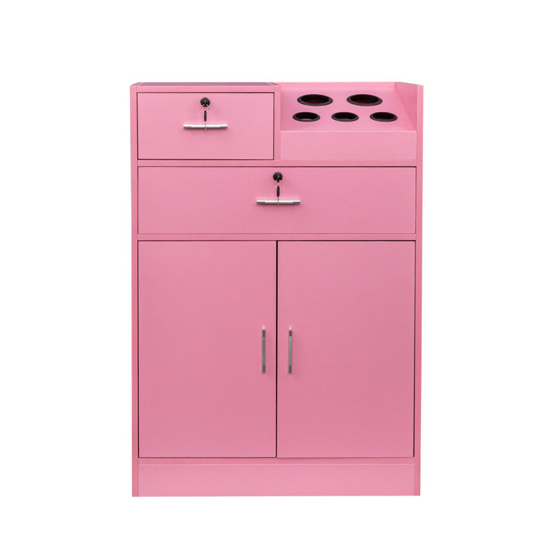 Armoire de rangement verrouillable, Rose