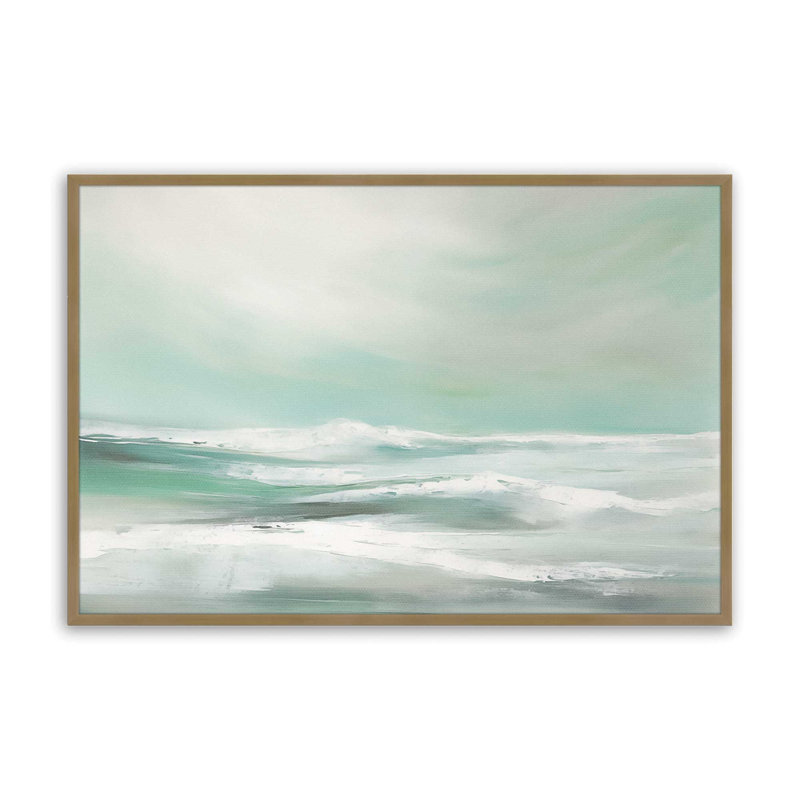 Serene Swells I, Cadre photo simple or brossé, H 19,25 po x l 25,25 po
