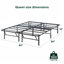 Matelas en mousse à mémoire de forme mi-ferme 6 po Wayfair Sleep et cadre de lit en acier pliable 14 po-70958327-70958321