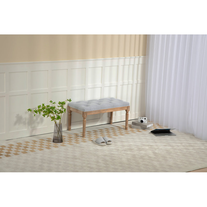 Elegant Upholstered Bench - Versatile for Dining or Foot of Bed