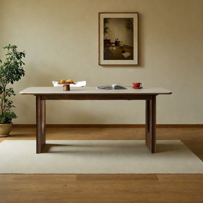 Nordic Solid Wood Rectangular Dining Table