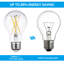 Ampoules DEL A19 à intensité variable, 7 W 800 LM, équivalent 60 W, blanc doux 2700 K, base E26