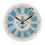 Horloge murale blanche en métal