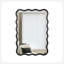Miroir rectangulaire ondulé en bois massif pour décoration murale moderne-1237630196