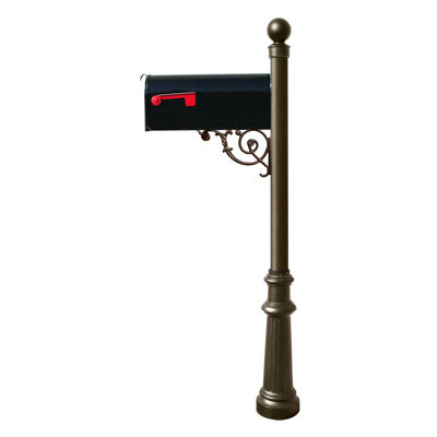 Aluminum Post Mounted Mailbox