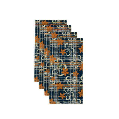 Polyester Floral Square Napkin