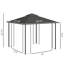 Pavillon de jardin en métal Outsunny