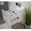 Ensemble de meuble-lavabo mural simple 30 po Agustiniano-1536927327