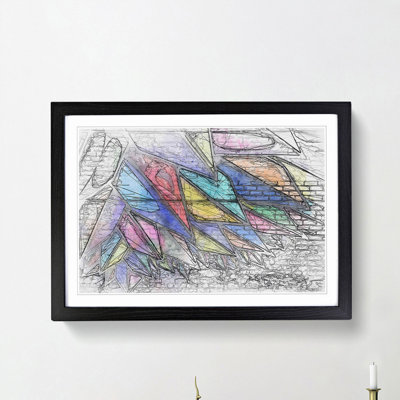 Sharp Edges in Abstract - Picture Frame Graphic Art Print