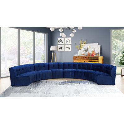 Jedson Velvet Sectional Symmetrical