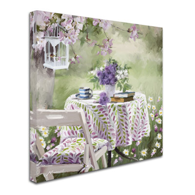 Armand 'Outdoor Table' Print on Canvas
