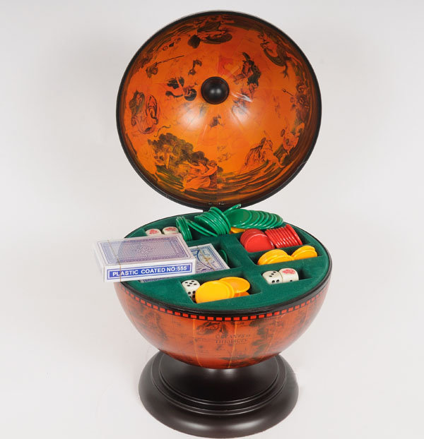 Manufactured Wood Tabletop Globe